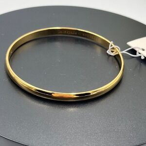 Kate Spade NY‎ Thin Heart Of Gold Idiom Bangle Bracelet 12k Gold Plated New